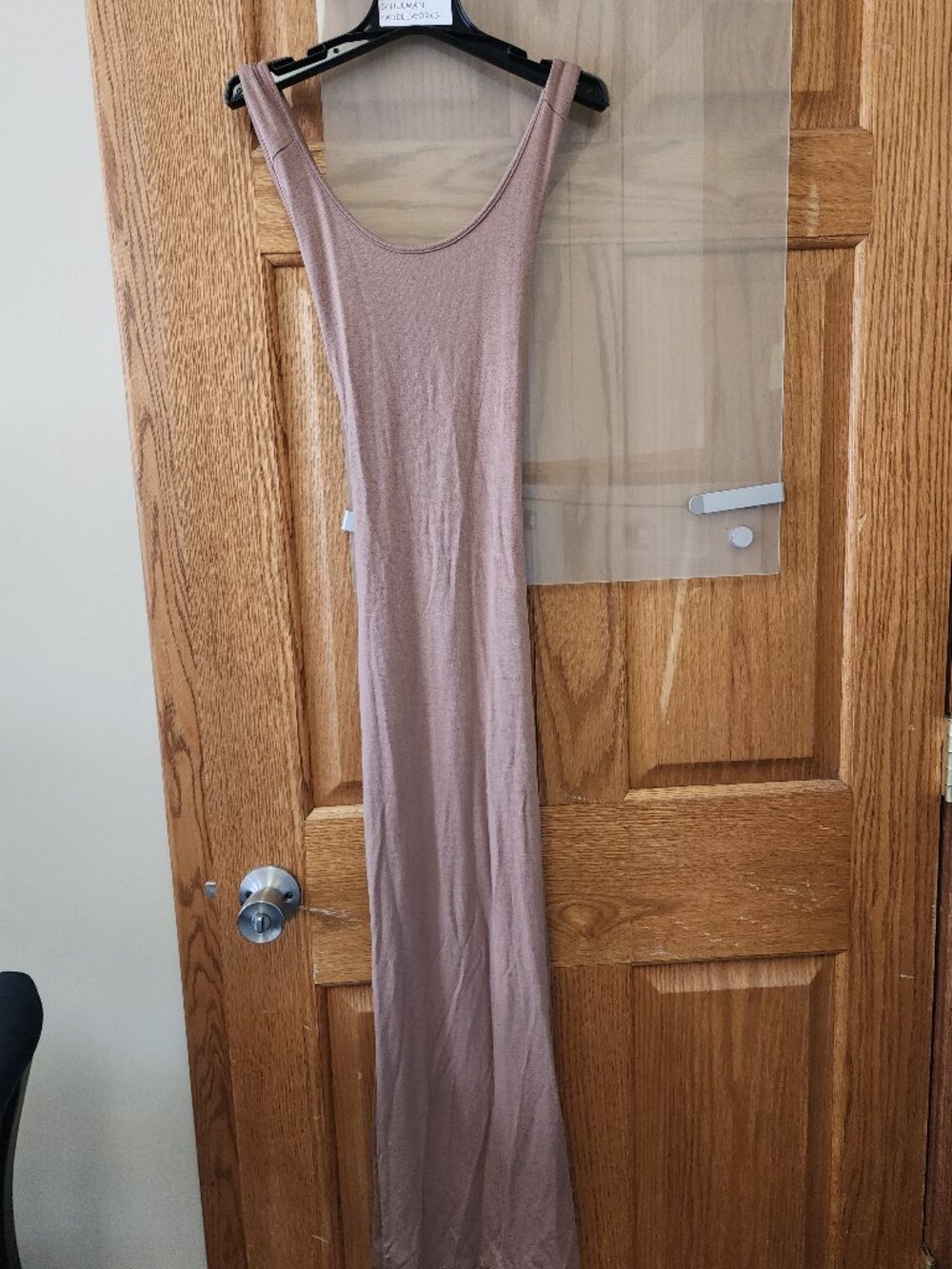 Womens med maxi dress with wide cross back